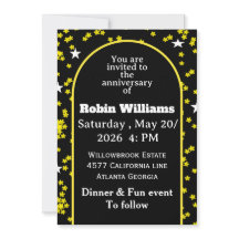 uitnodiging voor een  Jubileum | bewerkbaar