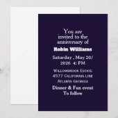 uitnodiging voor een Jubileum | bewerkbaar (Voorkant / Achterkant)