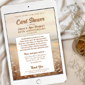 Uitnodiging voor een kaartenshowers ter ere van hu