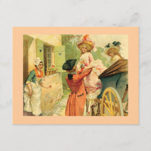 Uitnodiging voor een kaartspel in 18e-eeuwse stijl