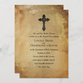  uitnodiging voor een katholieke kruisridder (Voorkant / Achterkant)