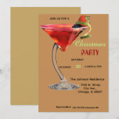 Uitnodiging voor een kerstcocktail (Voorkant / Achterkant)