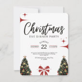 Uitnodiging voor een kerstdiner (Voorkant)