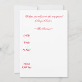 UITNODIGING VOOR EEN KERSTFEEST (Achterkant)