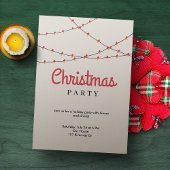 Uitnodiging voor een kerstfeest | Lichten