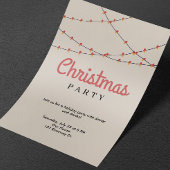 Uitnodiging voor een kerstfeest | Lichten