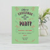 Uitnodiging voor een kerstfeest. personaliseren (Staand voorkant)