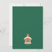 Uitnodiging voor een kerststolversierfeestje (Achterkant)