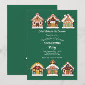 Uitnodiging voor een kerststolversierfeestje (Voorkant / Achterkant)