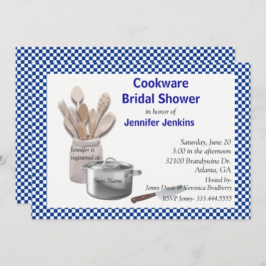 Uitnodiging voor een keukenburcht (Voorkant / Achterkant)