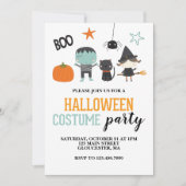 Uitnodiging voor een kinder Halloween leuke verkle (Voorkant)