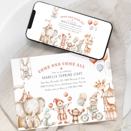 Uitnodiging voor een Kinder verjaardagsfeestje