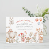 Uitnodiging voor een Kinder verjaardagsfeestje (Staand voorkant)