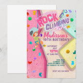 Uitnodiging voor een klimfeestje (Voorkant / Achterkant)