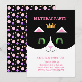 Uitnodiging voor een knappe Tuxedo Kat