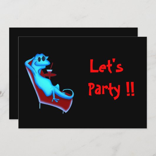 Uitnodiging voor een Koel Partij (Voorkant / Achterkant)