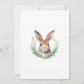 Uitnodiging voor 'Een Konijn Op Weg', Baby  (Achterkant)