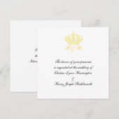 Uitnodiging voor een Koninklijke Bruiloft (Voorkant / Achterkant)