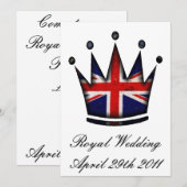 Uitnodiging voor een koninklijke bruiloft (Voorkant / Achterkant)