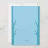 Uitnodiging voor een koppel-baby shower met pinguï (Achterkant)