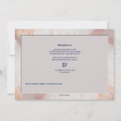 Uitnodiging voor een koppel baby shower met sneake (Achterkant)