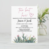 Uitnodiging voor een koppel bruisparty (Staand voorkant)