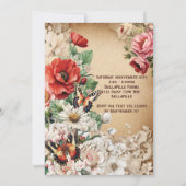 Uitnodiging voor een landelijke chic feest (Achterkant)