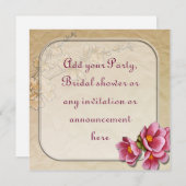 Uitnodiging voor een lente of voor meerdere doelei (Voorkant / Achterkant)