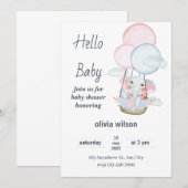 Uitnodiging voor een leuk en leuk kinderfeestje –  (Voorkant / Achterkant)