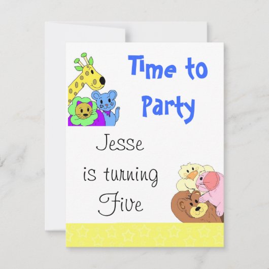 Uitnodiging voor een leuk feestje (Voorkant)