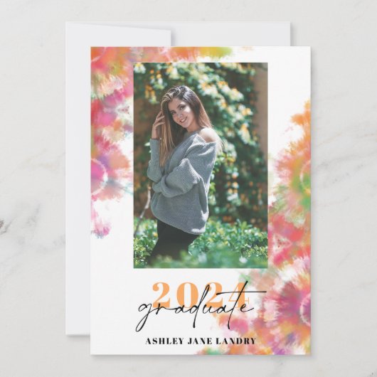 Uitnodiging voor een levendig  Afstuderen (Voorkant)