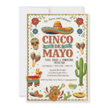 Uitnodiging voor een levendig Cinco De Mayo-feestj
