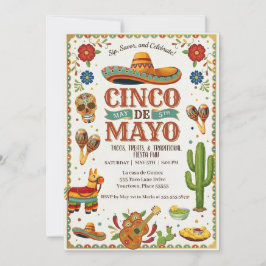 Uitnodiging voor een levendig Cinco De Mayo-feestj