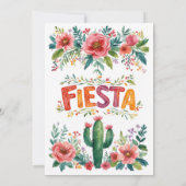 Uitnodiging voor een levendig Mexicaans feestelijk (Achterkant)
