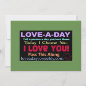 Uitnodiging voor een Liefde per Dag (Achterkant)