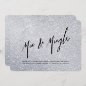 Uitnodiging voor een lire Silver Holiday Party (Voorkant / Achterkant)