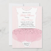 Uitnodiging voor een Little Princess baby shower (Achterkant)