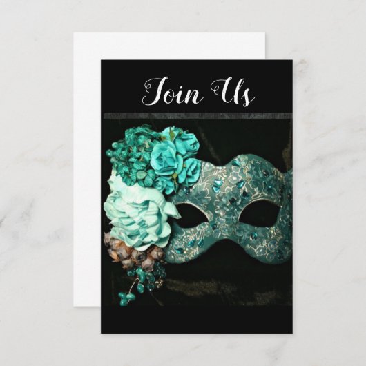 UITNODIGING VOOR EEN "MADRI GRAS PARTY" (Voorkant / Achterkant)