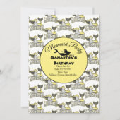 Uitnodiging voor een magisch zeemeerminnenfeest (Voorkant)