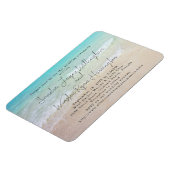 Uitnodiging voor een magnetisch strand magneet (Linkerzijde)