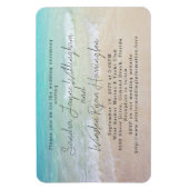 Uitnodiging voor een magnetisch strand magneet (Verticaal)