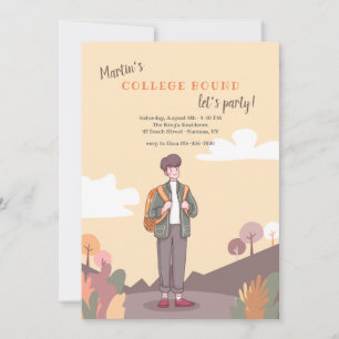 Uitnodiging voor een mannelijk feest voor aanstaan