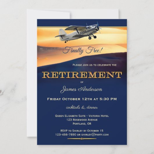 Uitnodiging voor een marineblauwhelmen (Voorkant)