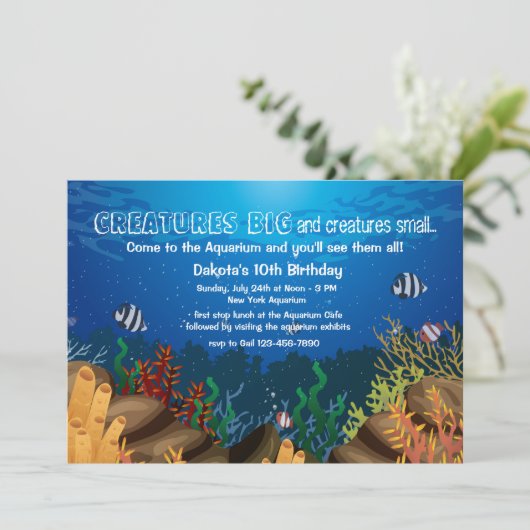 Uitnodiging voor een marineleven (Staand voorkant)