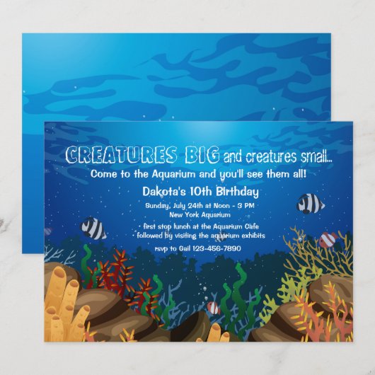 Uitnodiging voor een marineleven (Voorkant / Achterkant)