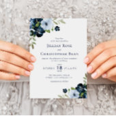 uitnodiging voor een marineschip en lichtblauwe fl