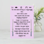 Uitnodiging voor een Masquerade Ball (Staand voorkant)