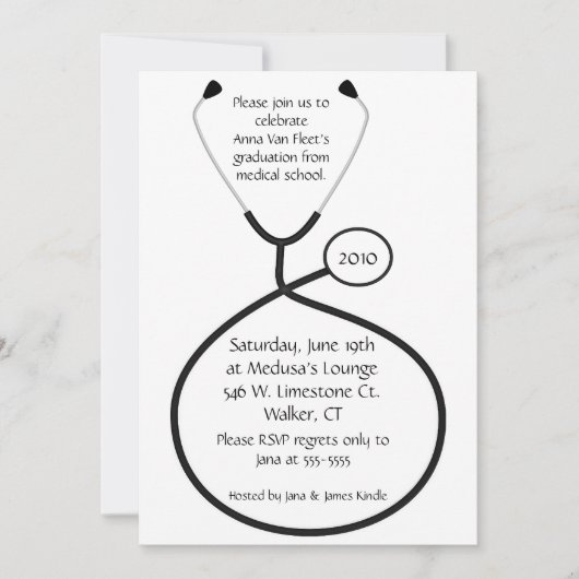 Uitnodiging voor een medisch of verpleegkundige Gr (Voorkant)