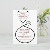 Uitnodiging voor een medisch of verpleegkundige Gr (Staand voorkant)