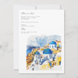 uitnodiging voor een mediterraan Verloving voor Wa